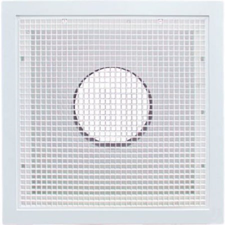 American Louver/Plasticade American Louver Stratus Plastic Return Filter Grille, 10" Duct, T-grid, White STR-ERFG-10W